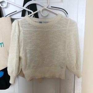 Zara cropped sweater